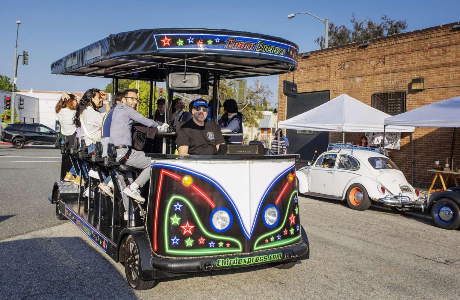 black and white pedal bike